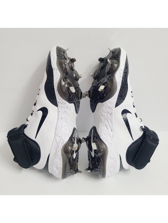 NEW Nike Alpha Huarache Elite 4 Mid Baseball Cleats FD2744-107 Size 9 White main image 4